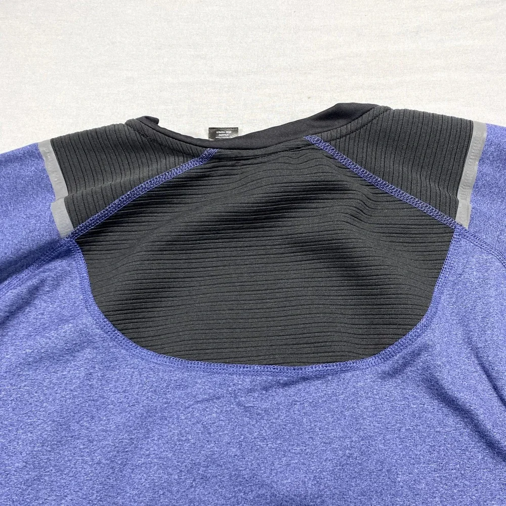 Spyder Active Shirt Mens XXL Blue Long‎ Sleeve Moisture Wicking Stretch ProWeb